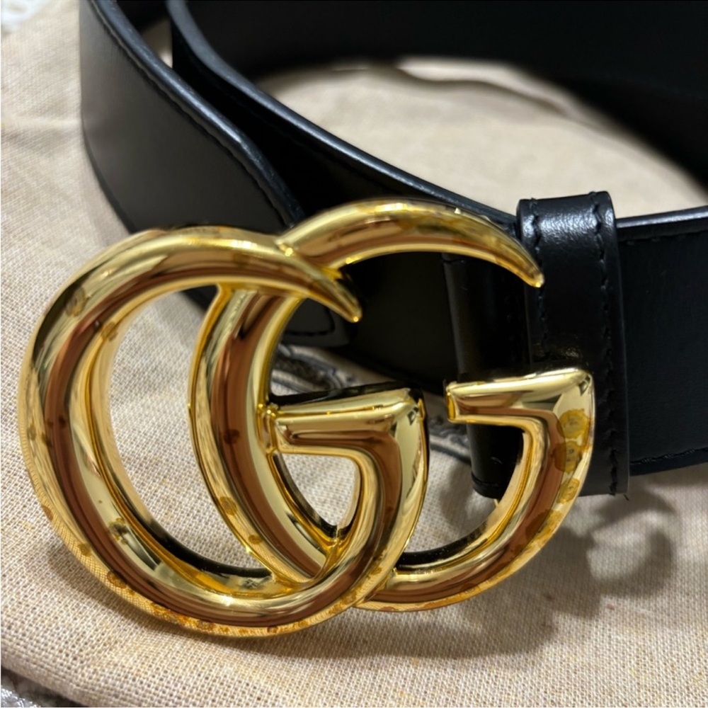 Gucci GG Marmont Leather Belt Unisex